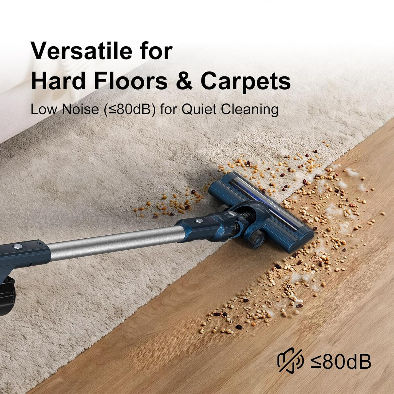 Corded Vacuum Cleaner Powerful Suction HEPA Filtration 16.5 Foot Power Cord for