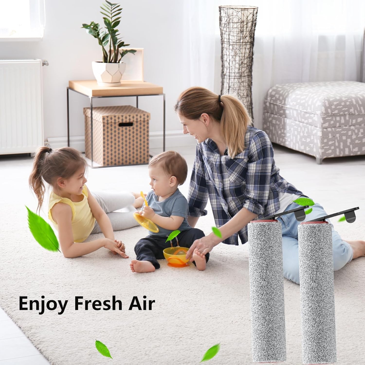 Replacement Vacuum Filters Roller Brushes Compatible with Dreame H12 Pro Wet