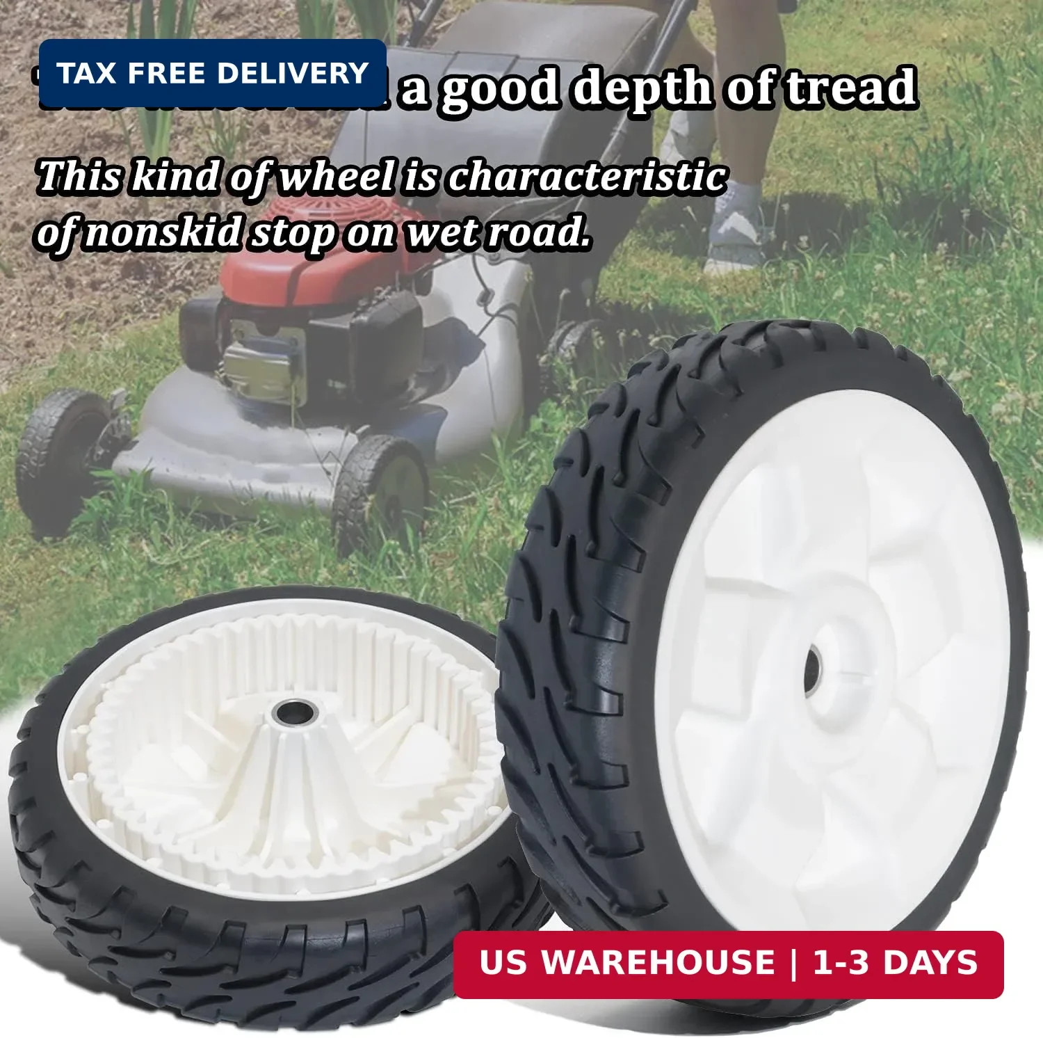 Front Drive Wheels 8″ For Toro Self Propelled Push Lawn Mower Pack of 2