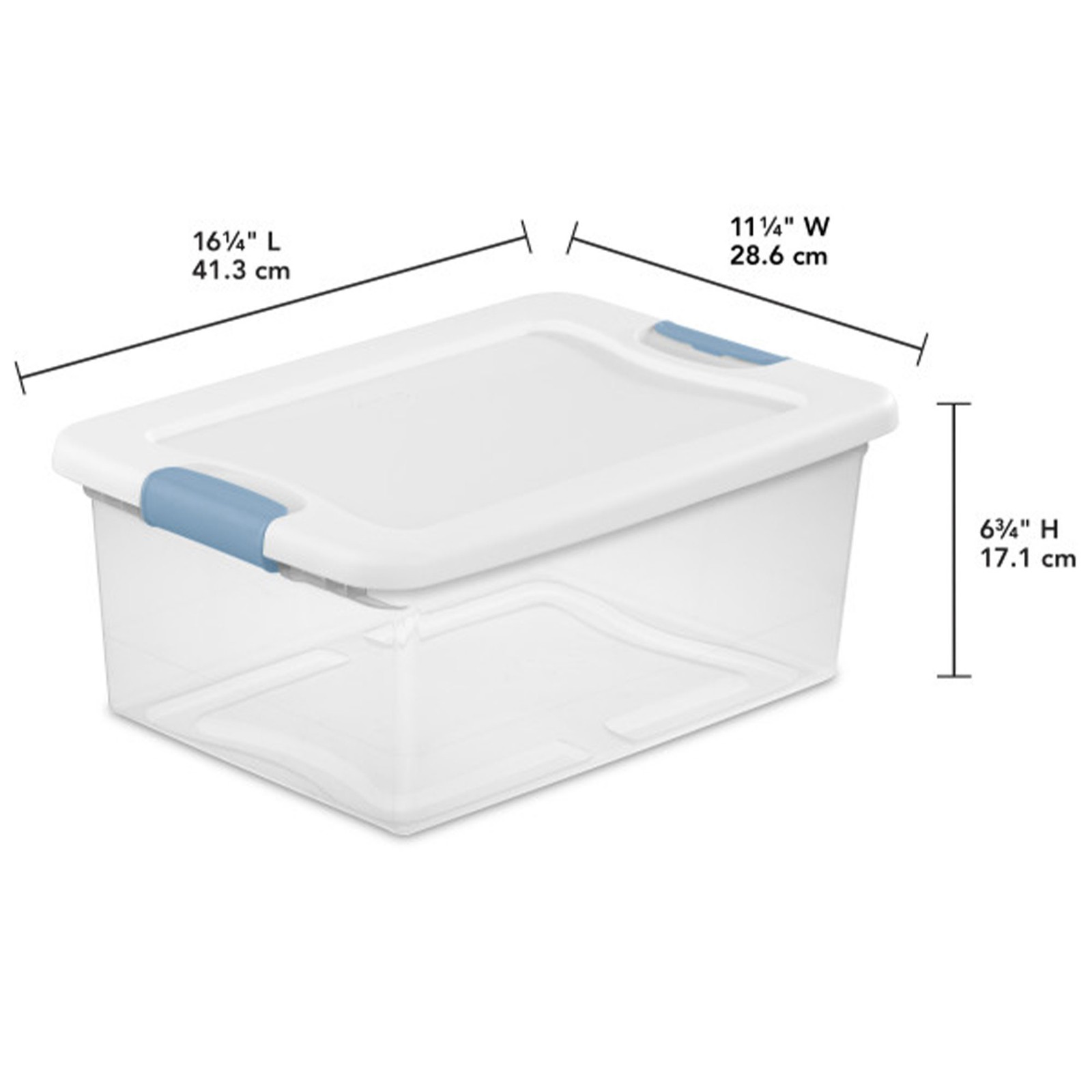 Sterilite 15-Quart Clear Stackable Latching Storage Box Container (36 Pack)
