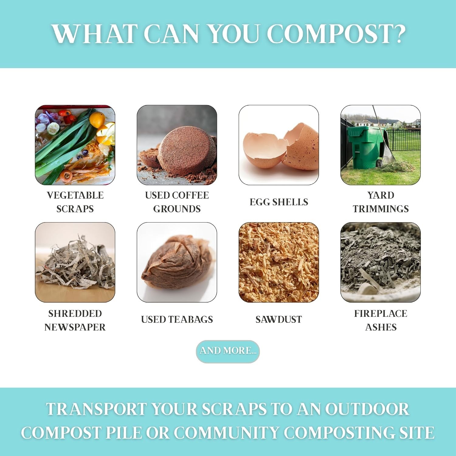 Martha Stewart Countertop Compost Bin .7 Gallon Sage Green w/ Filters NEW
