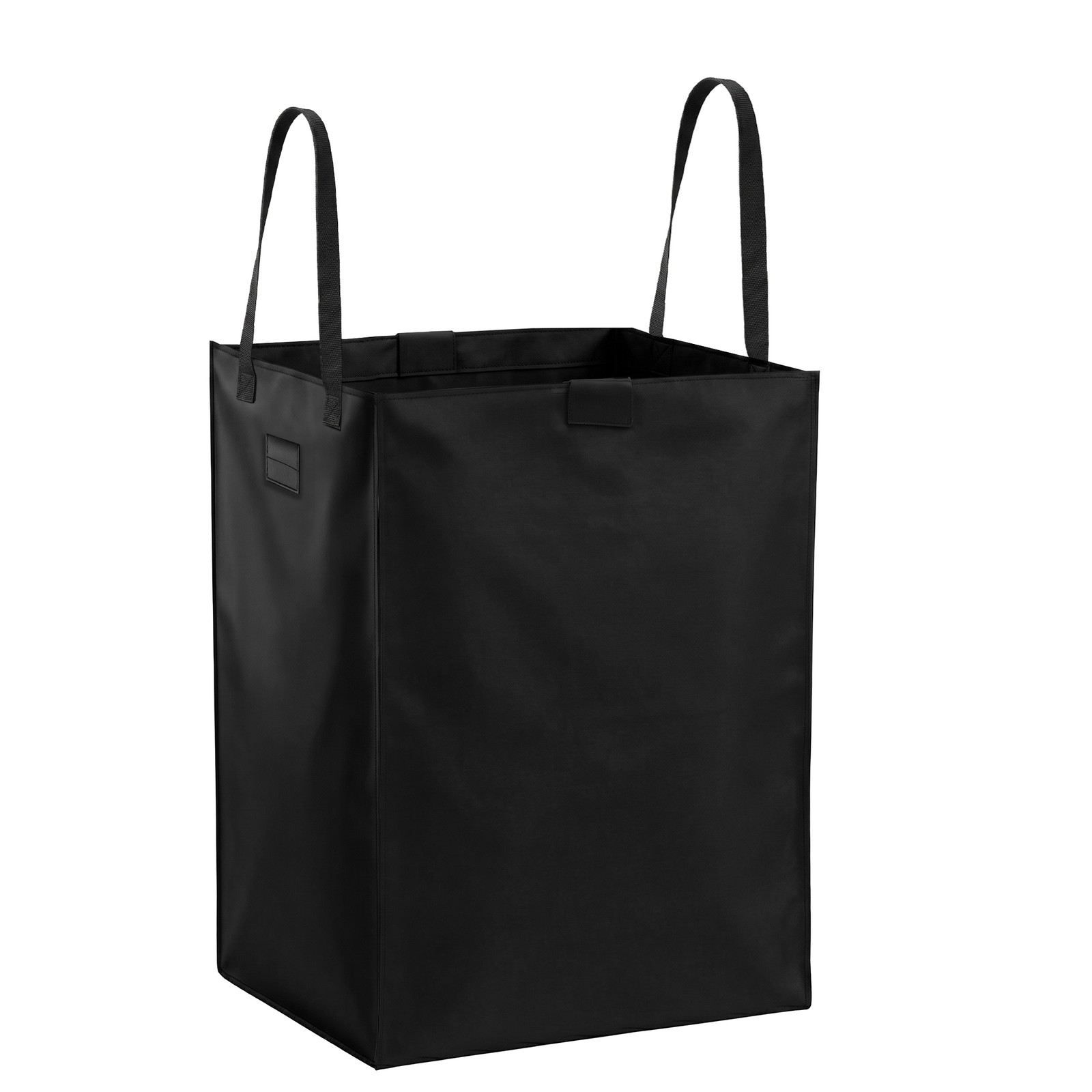 Collapsible Rolling Grocery Cart 88LB Load Capacity w/ Oxford Cloth Liner Black