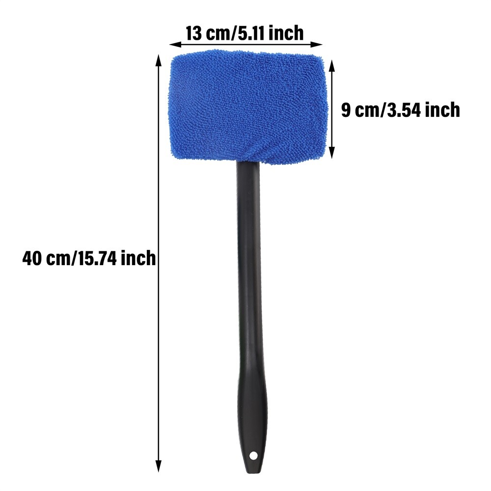 3 Pack Window Windshield Cleaning Tool Microfiber Car Wiper Cleaner Glass Brush