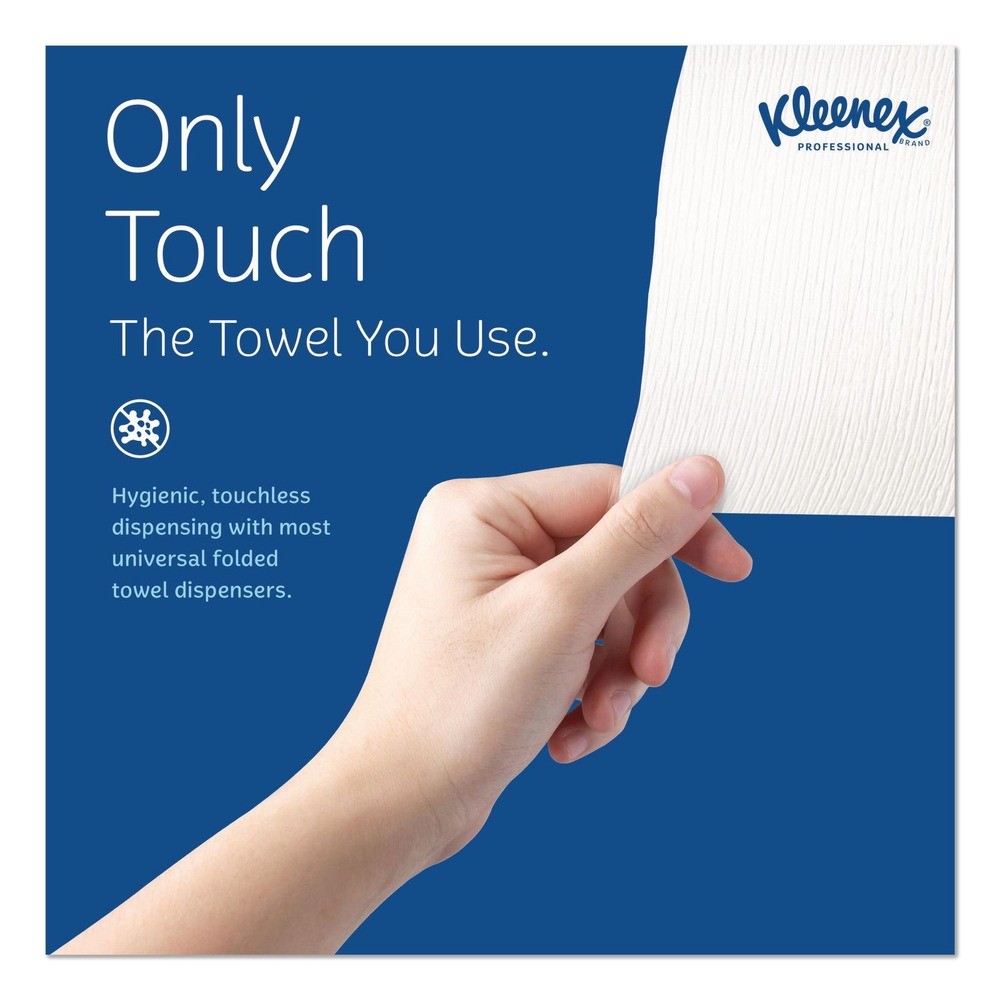 Kleenex 01510 10.13 in. x 13.15 in. 1-Ply C-Fold Paper Towels – WT (2400/CT) New