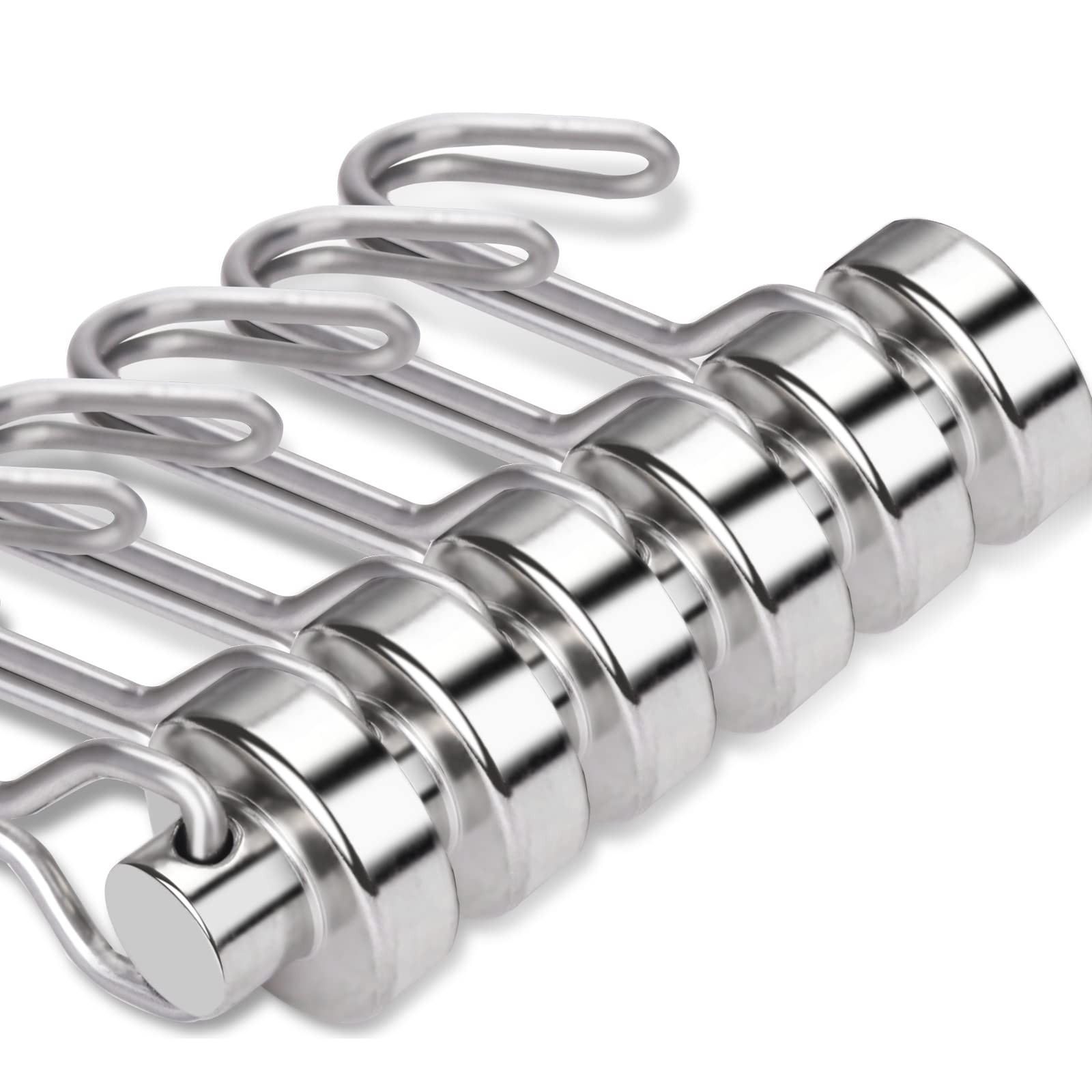 6Pack 30 lb Swivel Magnetic Hooks