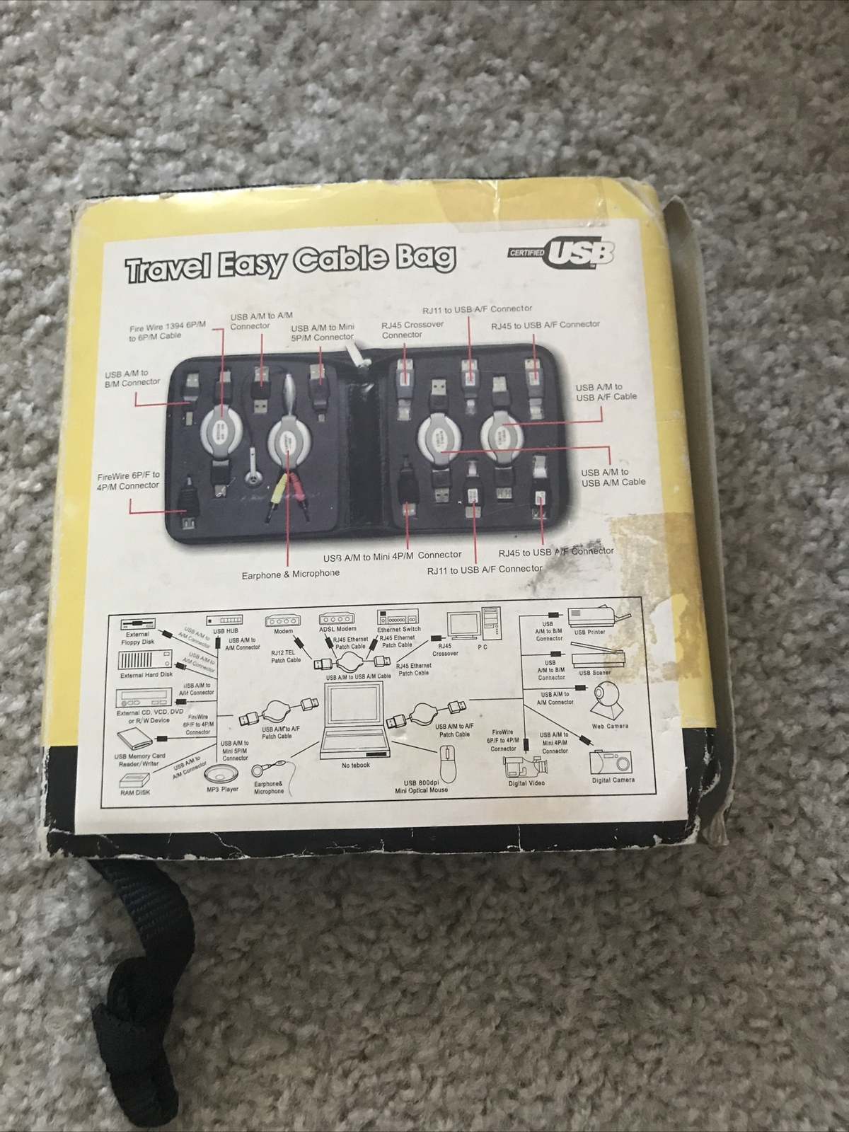 TRAVEL EASY CABLE BAG. NEW, SEE DETAILS