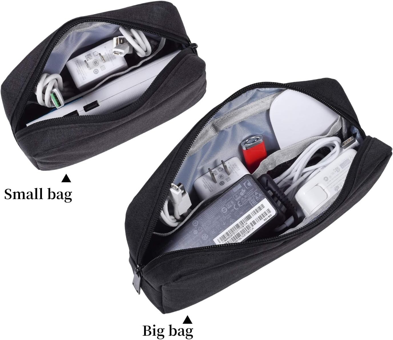 Canvas Waterproof Universal Electronic Accessories Organizer for Power