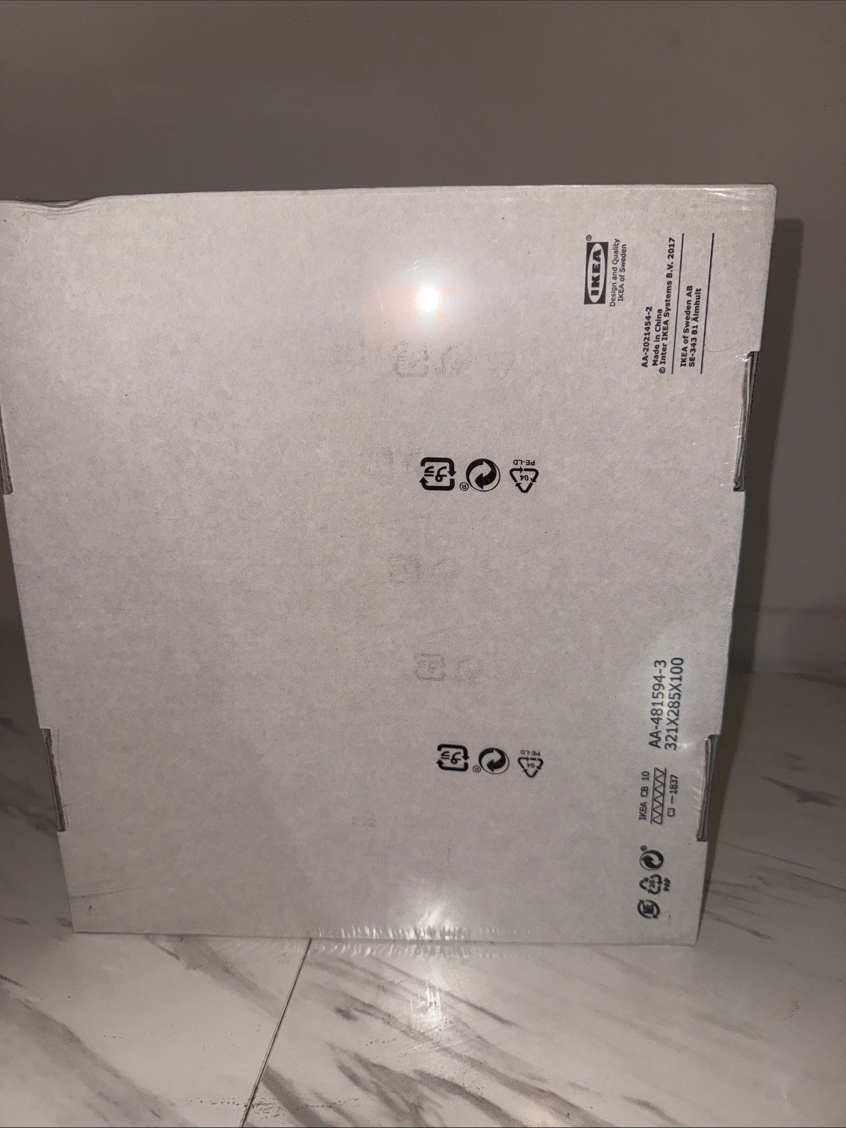 IKEA GODMORGON Storage Box with Compartments 32x28x10 Cm – 12 1/2x11x4”