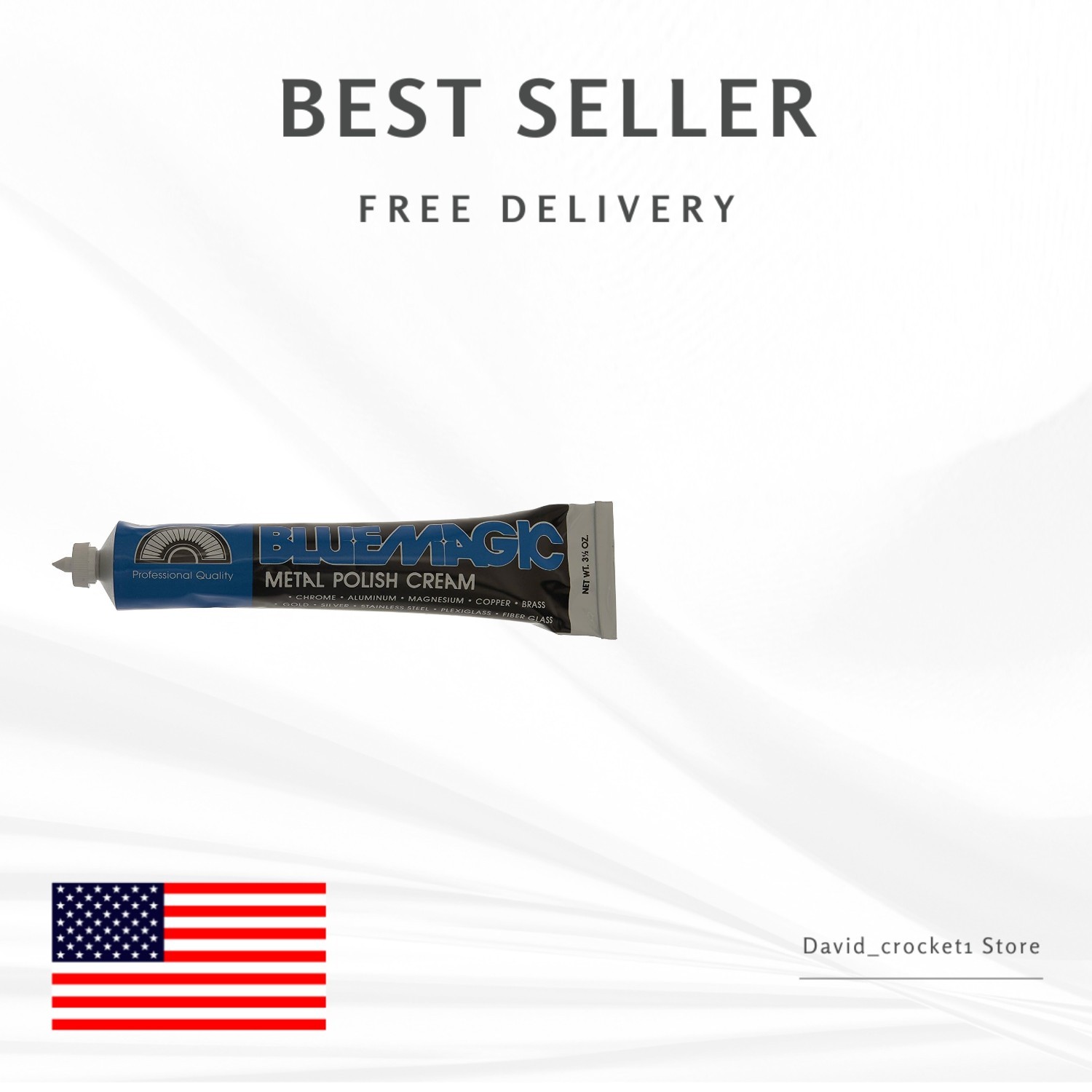 3.5 oz Non-Abrasive Metal Polish Cream for Gold, Silver & Stainless Steel