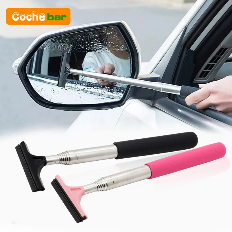 Car Rearview Mirror Wiper Cleaning Tool Auto Glass Mist Cleaner Scraper Car Acce