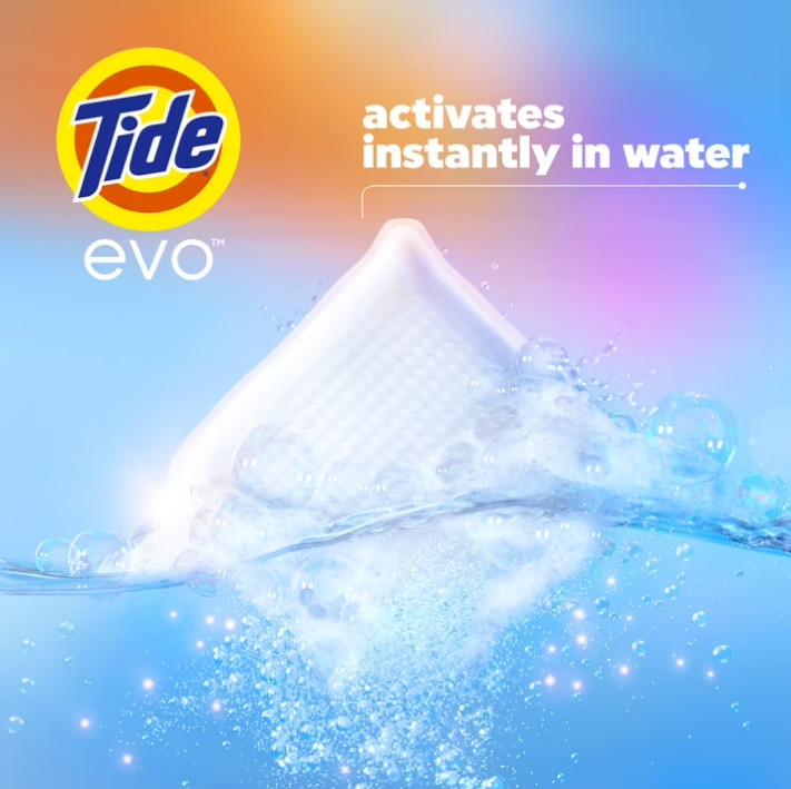 2 PACK Tide Evo Laundry Detergent Tiles, Original Tide Scent, 42 Count PACK