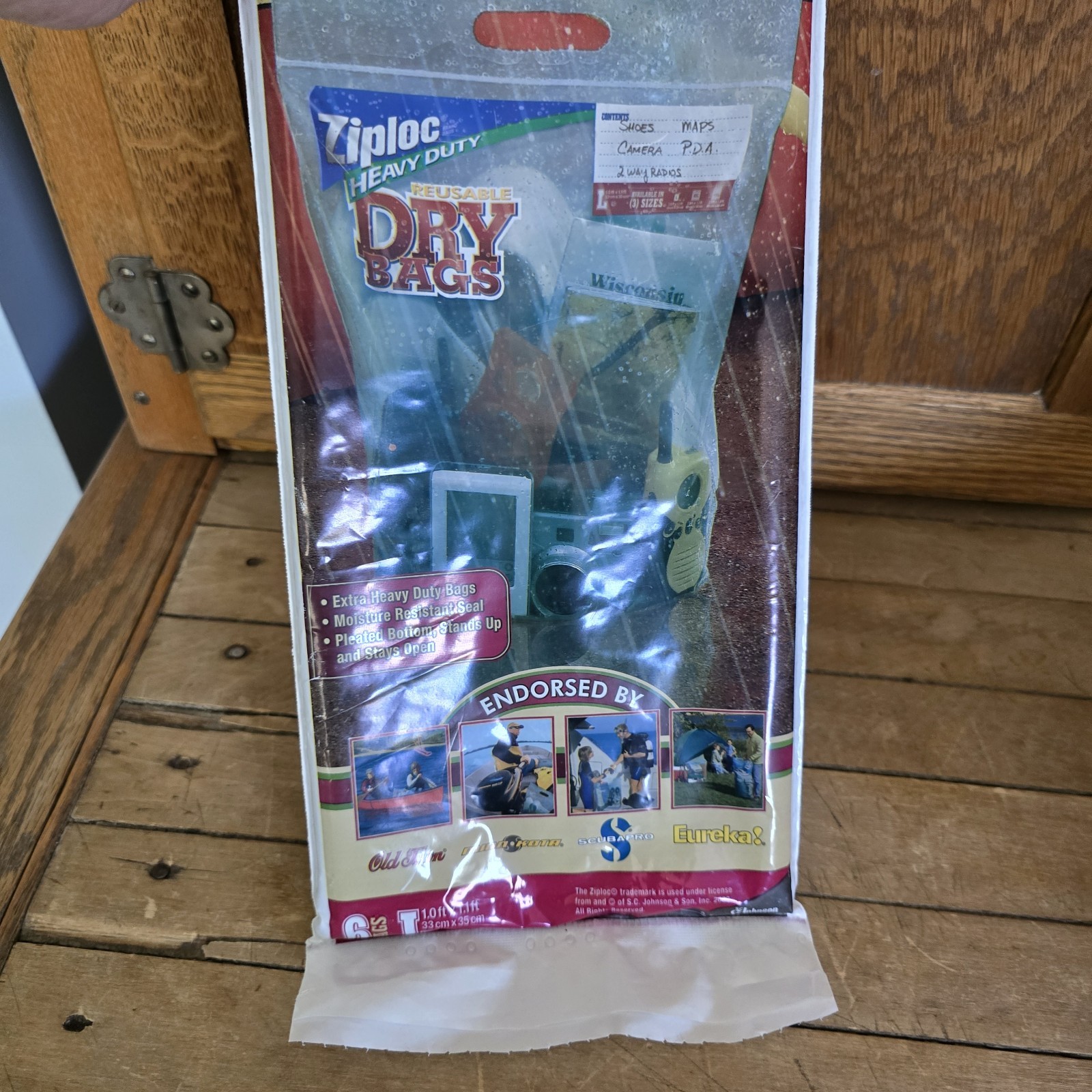 Ziploc Heavy Duty Reusable Dry Bags Size Large 6 Bags 1.1 ft X 1.0 ft Storage