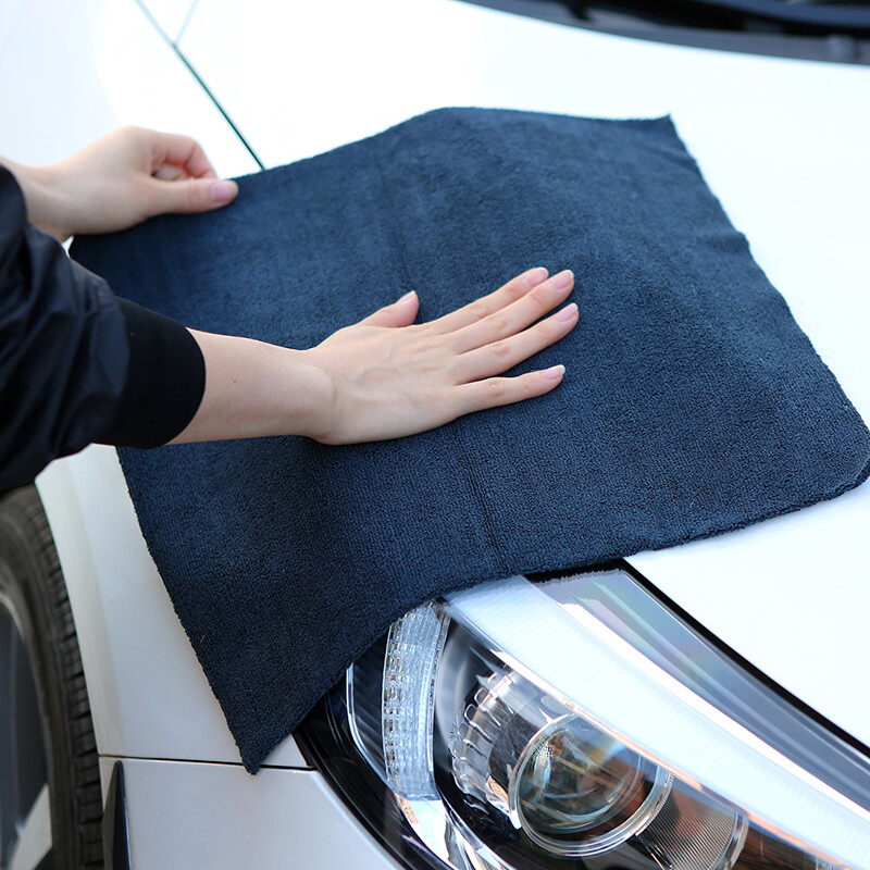 Bulk Edgeless microfiber towels cleaning towel plush 16×16″ 380 gsm lint free