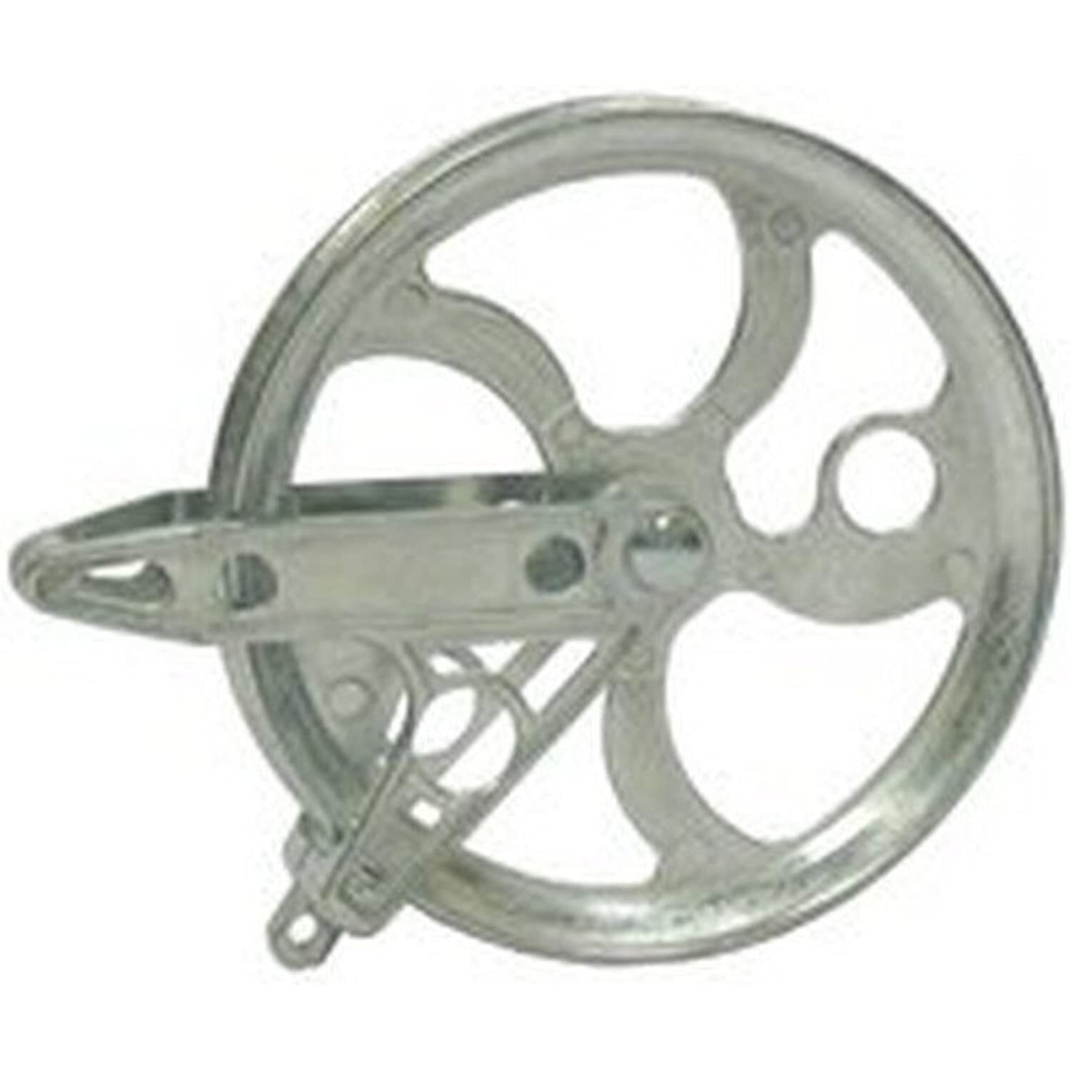 Strata Clothesline Pulley – 5.5” Heavy Duty Metal, Rustproof Silver for Outdoor