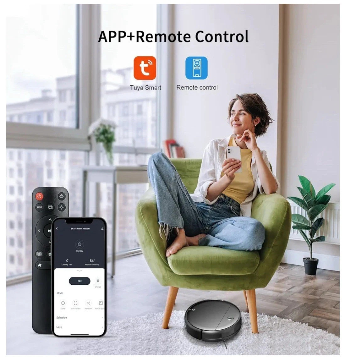 Robot Vacuum Cleaner Mop Combo MAMNV Model: BR151 WiFi/App New in box! Alexa