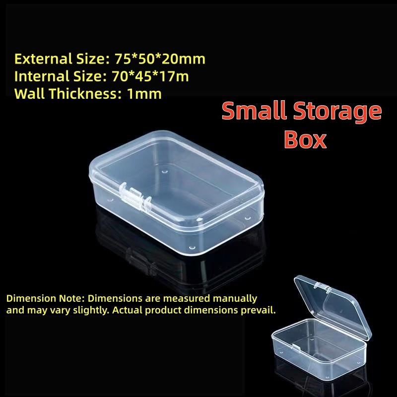 4X Small Plastic Storage Container Box DIY Coins Screws Jewelry Travel Beads