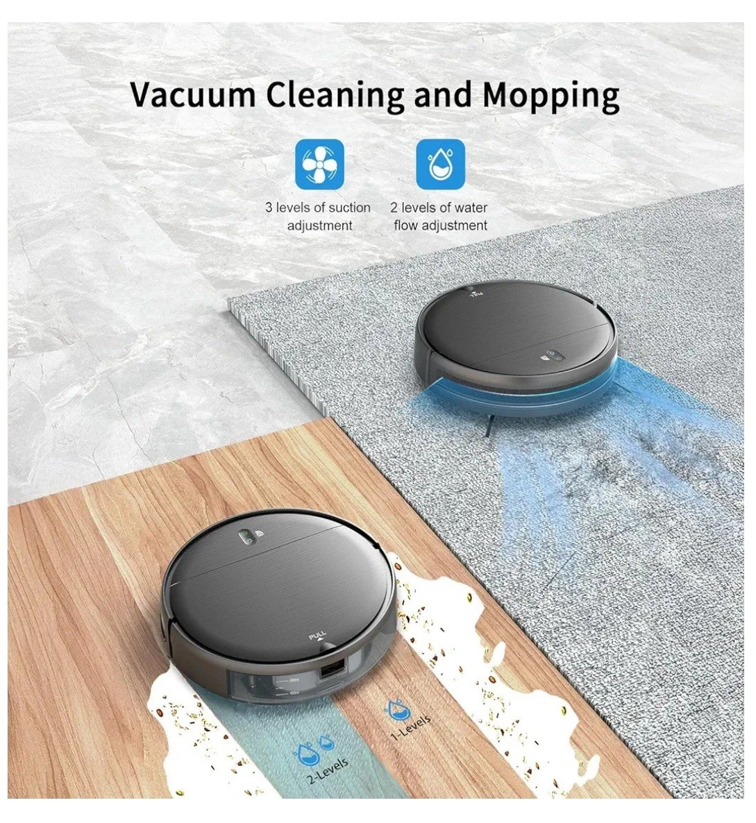 Robot Vacuum Cleaner Mop Combo MAMNV Model: BR151 WiFi/App New in box! Alexa