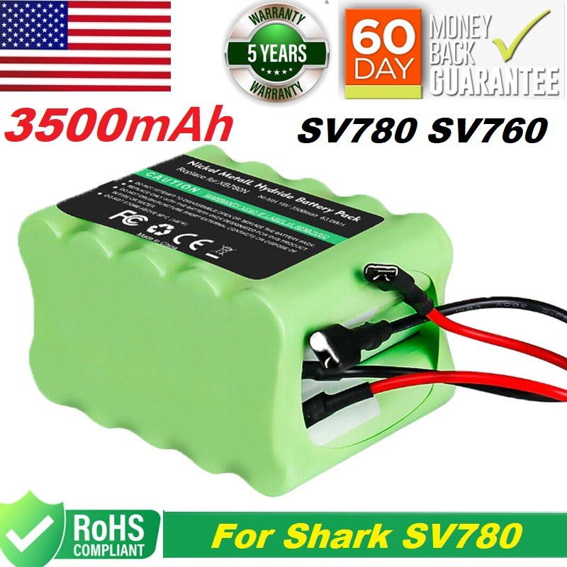 For Shark 18V Battery SV780 SV780-N XB780N SV760 Series Vacuum Cleaners 3500mAh