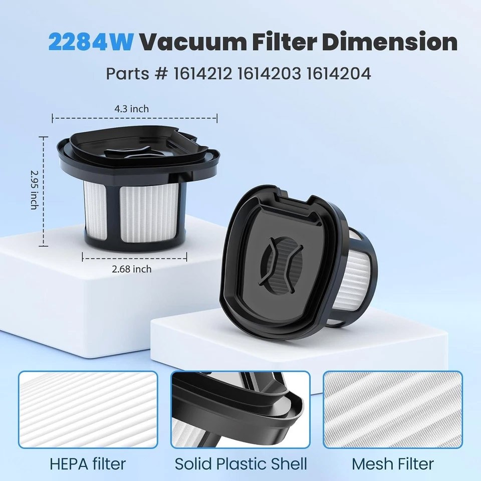 HEPA Filter Replacement for Bissell Pet Hair Eraser Hand Vacuum 2389 2390 2284W