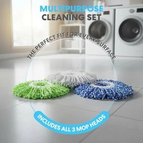 Spin Mop Cleaning System Aluminum Plastic Stainless Steel 5 Gallon Bucket 3