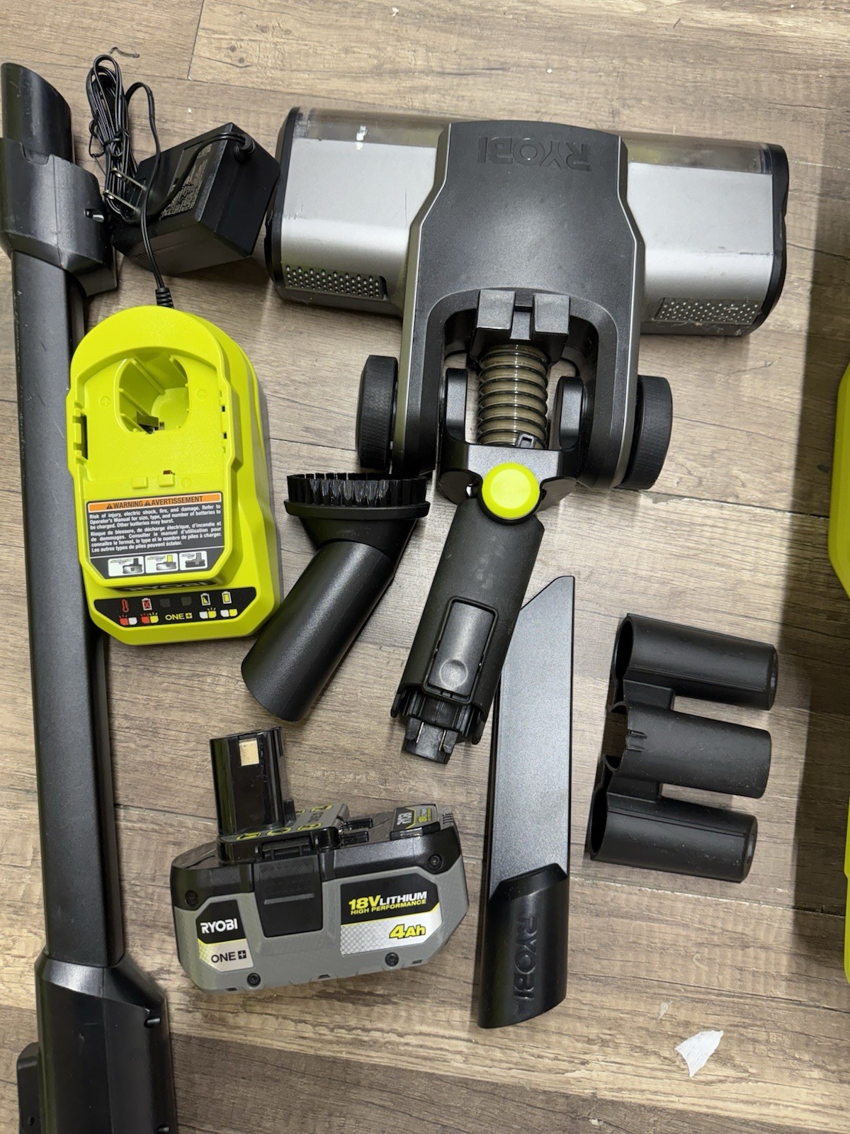 RYOBI ONE+ HP 18V Cordless Pet Stick Vacuum Kit w/ 4.0Ah Battery & Charger