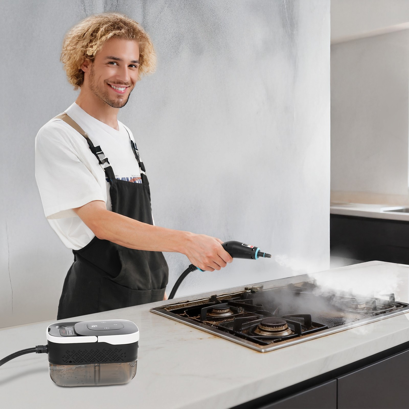 Handheld Pressurized Steam Cleaner 1500W High Temp Portable Cleaning Machine
