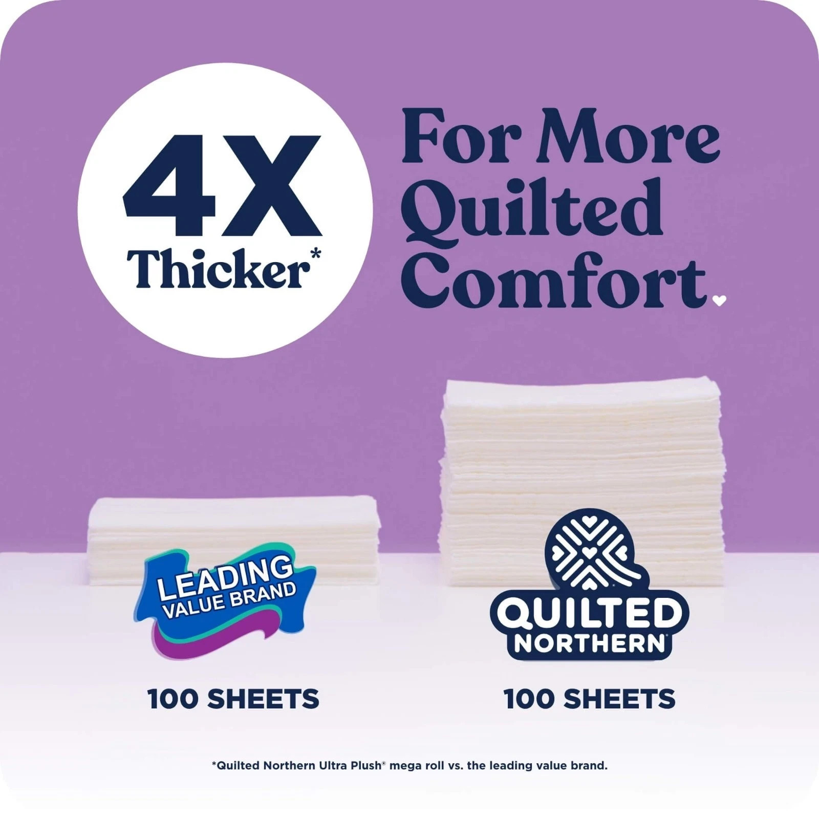 Quilted Northern Ultra Plush 3-Ply Toilet Paper, 24 Mega Rolls, 255 Sheets Per R