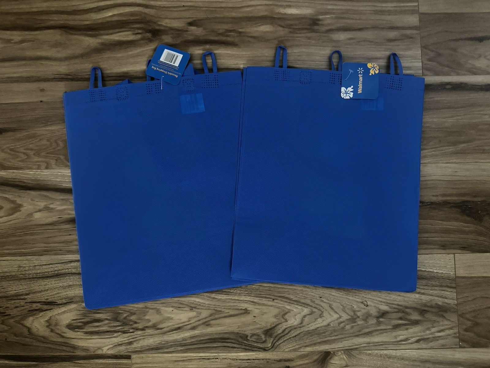 LOT of 2 Walmart Hawaii Reusable Shopping Bag Tote Bag NEW 2025 BLUE ALOHA NWT