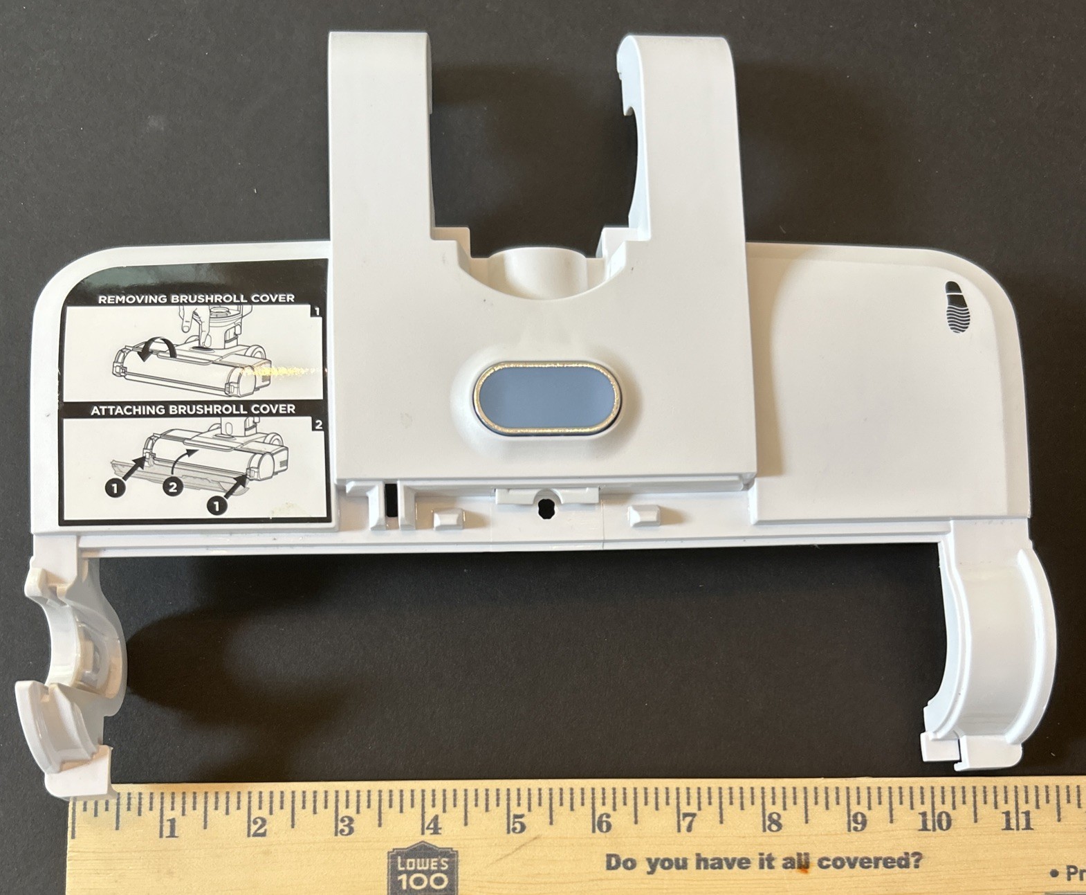 Shark WD201 WD200 AW201 TOP LID HOUSING COVER for Floor Nozzle Genuine OEM White