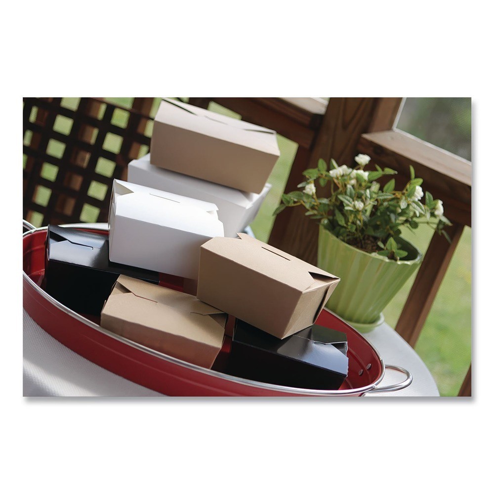 SCT 0734 ChampPak 7.75″ x 5.5″ x 3.5″ #4 Carryout Boxes – Kraft (160/CT) New