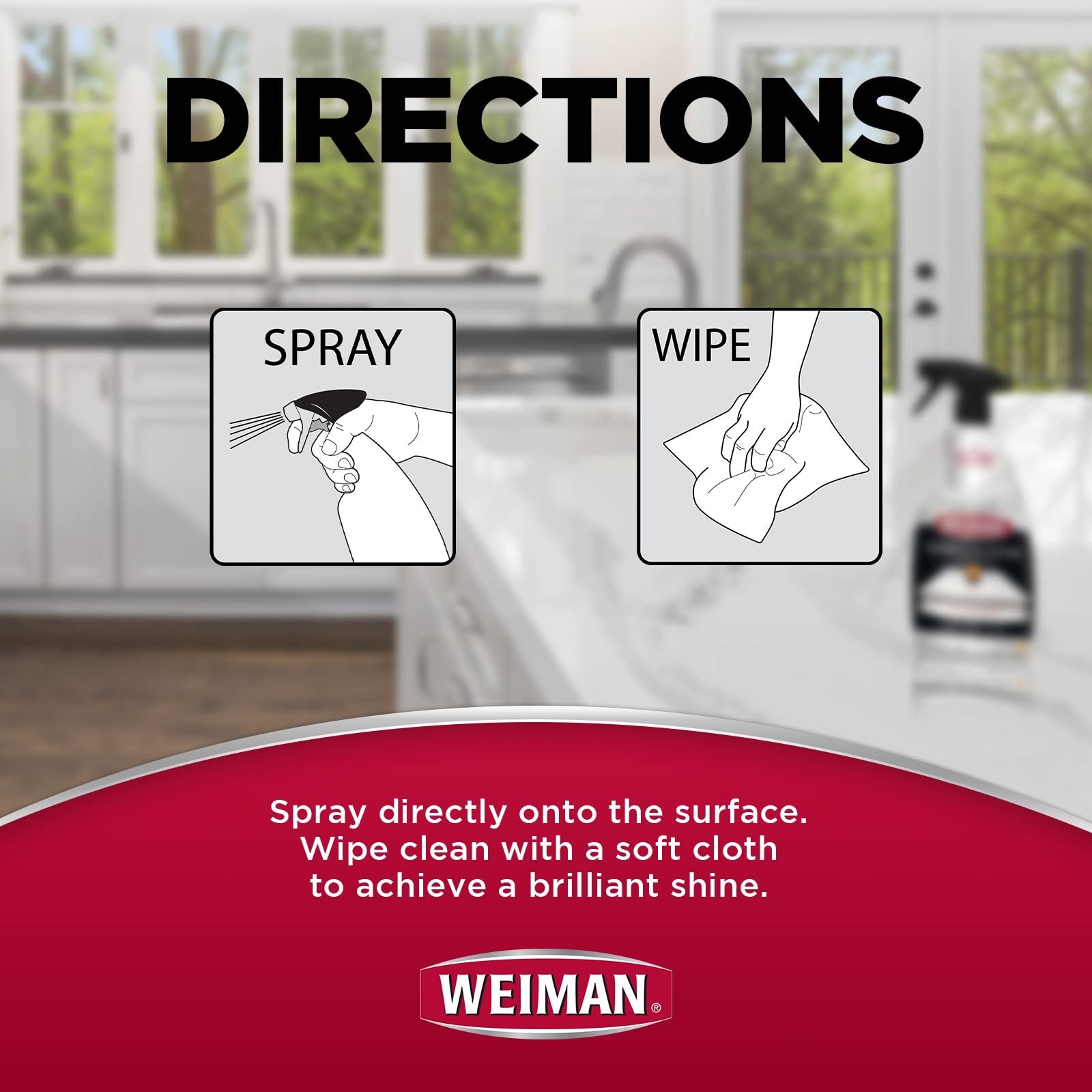 Weiman Quartz Countertop Cleaner and Polish – Clean and Shine Your Countertop…