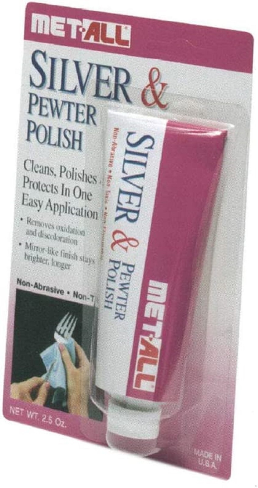 Met-All Silver & Pewter Polish 2.5 oz. Tube