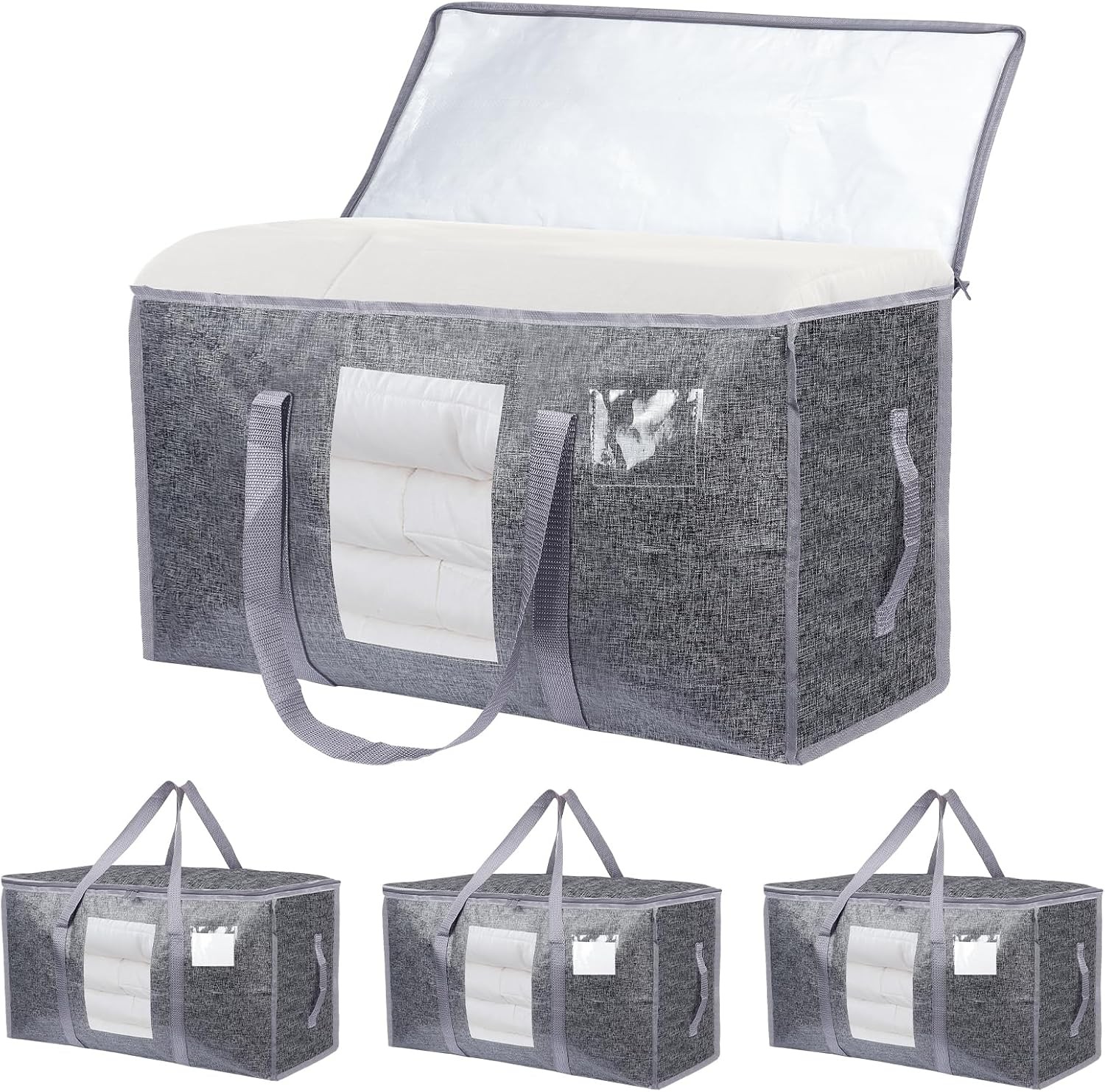 12 Pack Extra Large Moving Bags Heavy Duty 180GSM,130LBS 100L Totes