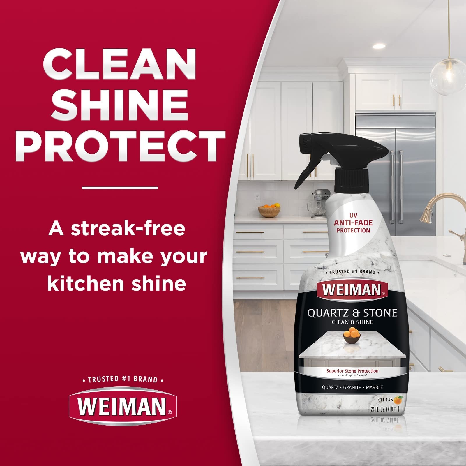 Weiman Quartz Countertop Cleaner and Polish – Clean and Shine Your Countertop…