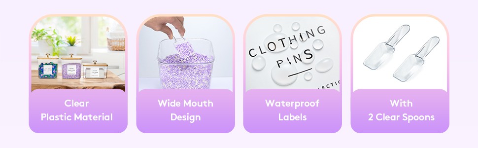 3 Pack Laundry Pod Containers and Dryer Sheet Holder, Laundry Room Organization