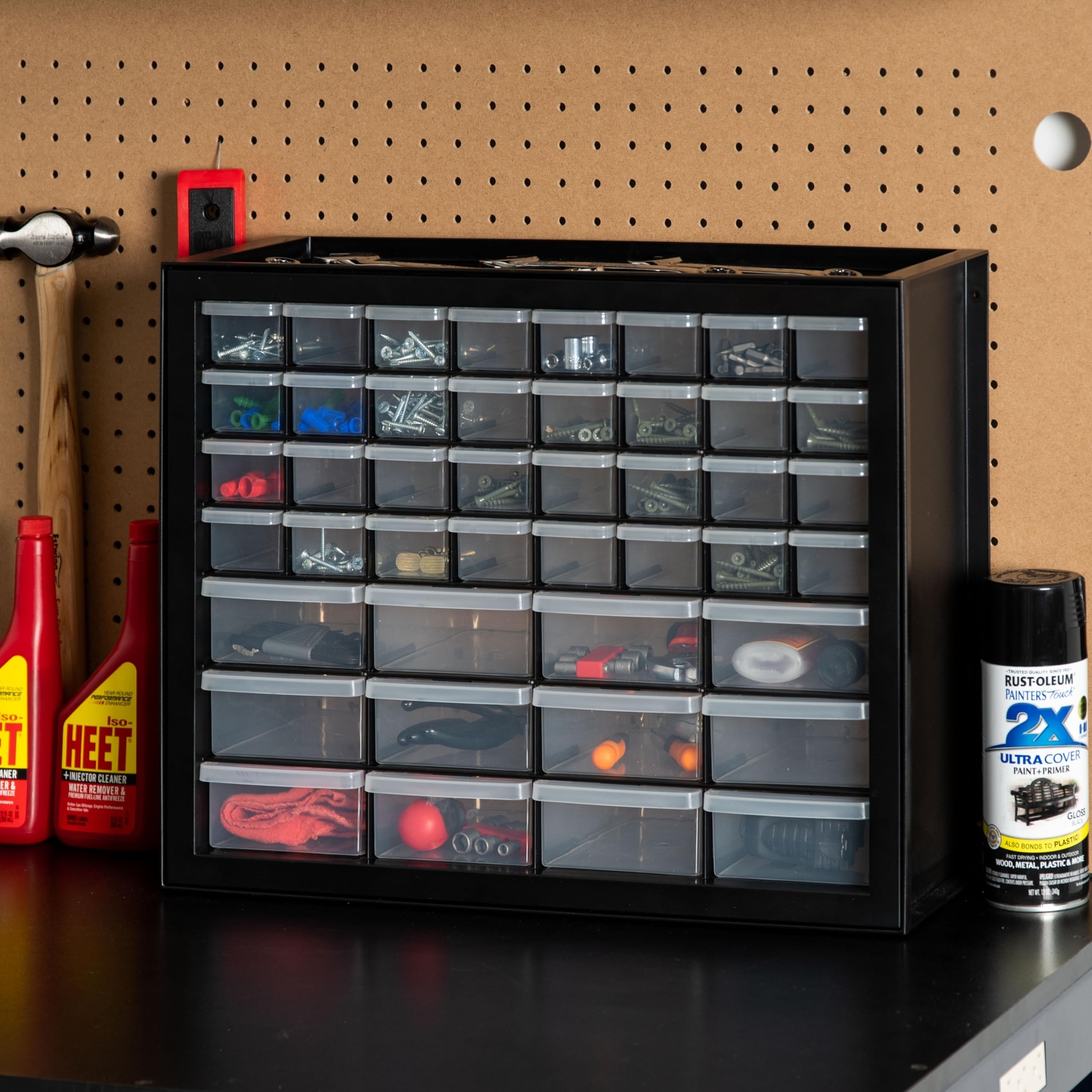 Screw Tool Organizer Small Parts Cabinet Chest, 44-Drawer Hardware Electronics N