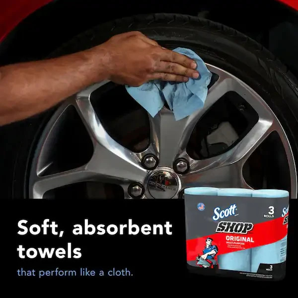 NEW Ultra-Strong Blue Shop Towels – 1-Ply 9×11 Cleaning Wipes (30 Rolls Total)