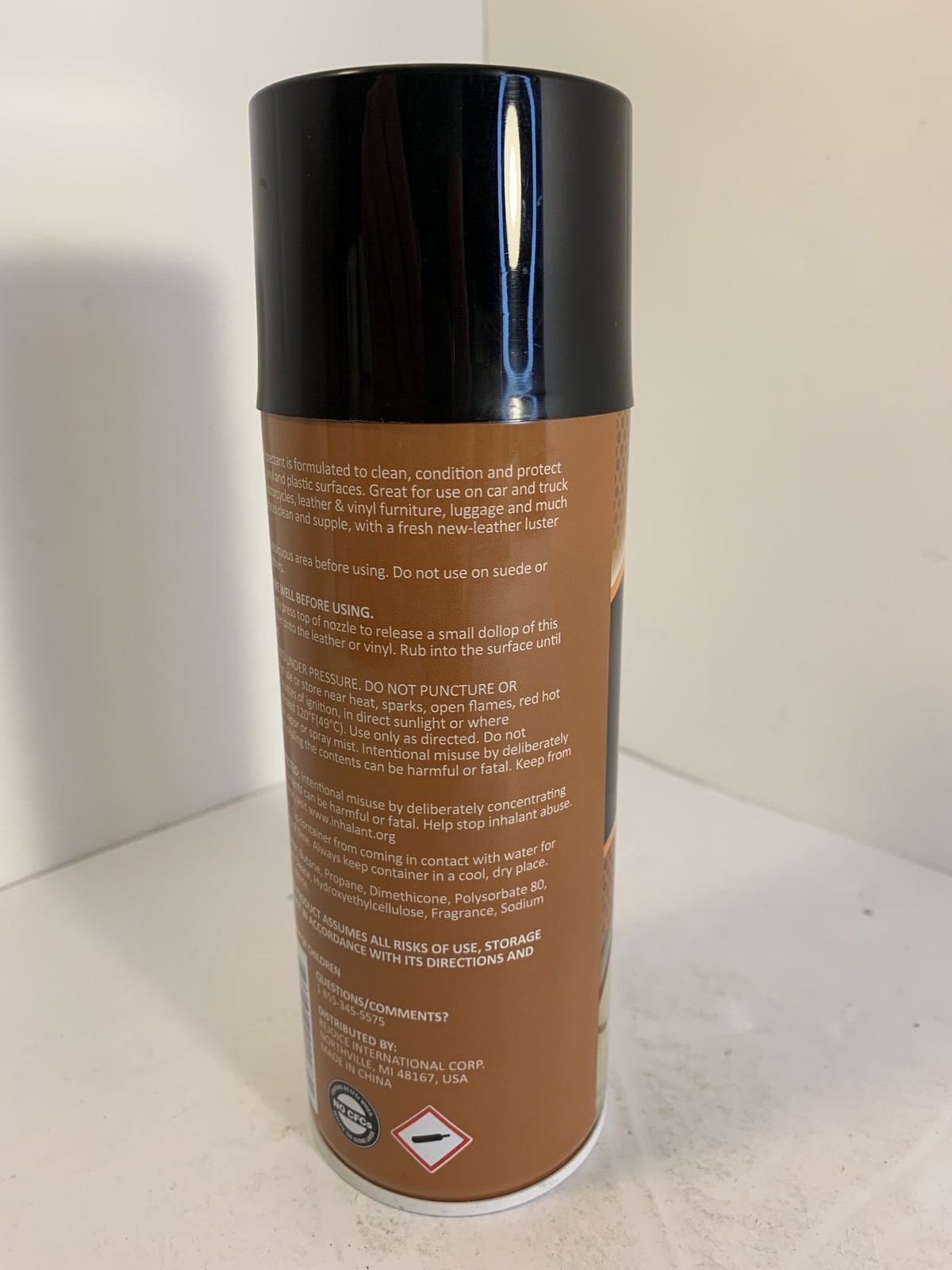 AutoBright Leather & Vinyl Protectant Spray Cleaner Conditioner 12 oz Aerosol