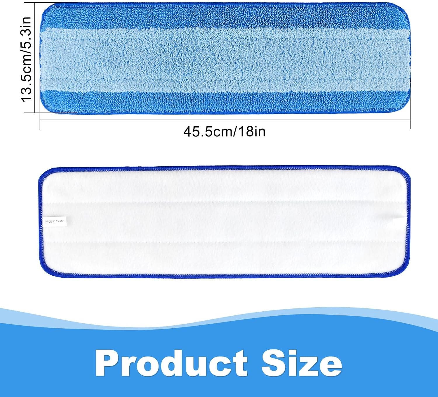 4 Pack Mop Replacement Pads Compatible with Bona Mop,Microfiber Cleaning Pad for