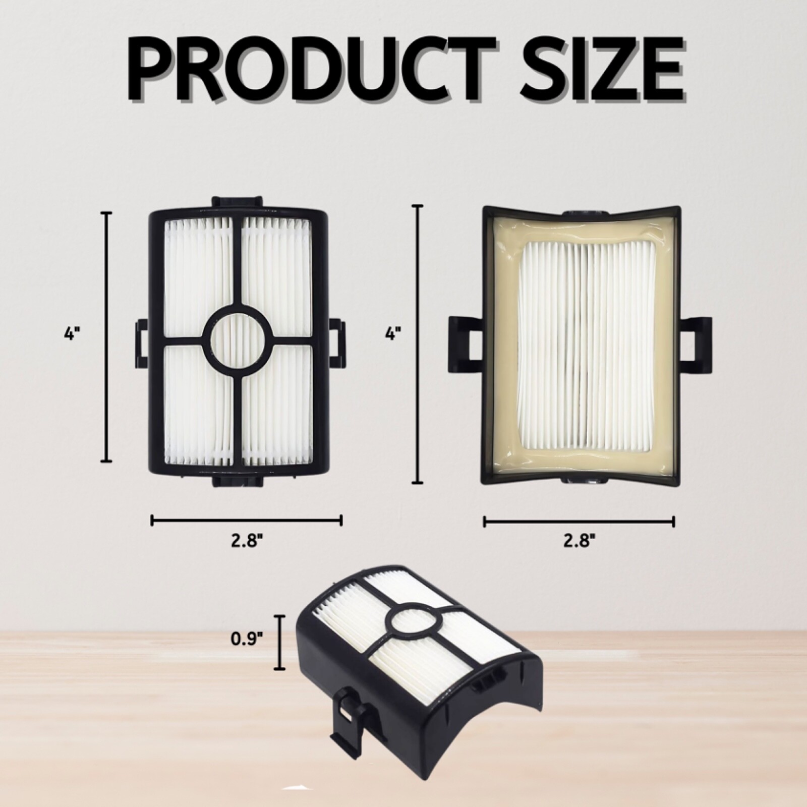 Nispira HZ500 Replacement HEPA Filter For Shark HZ500UK Vacuum Cleaner, 3 Pack