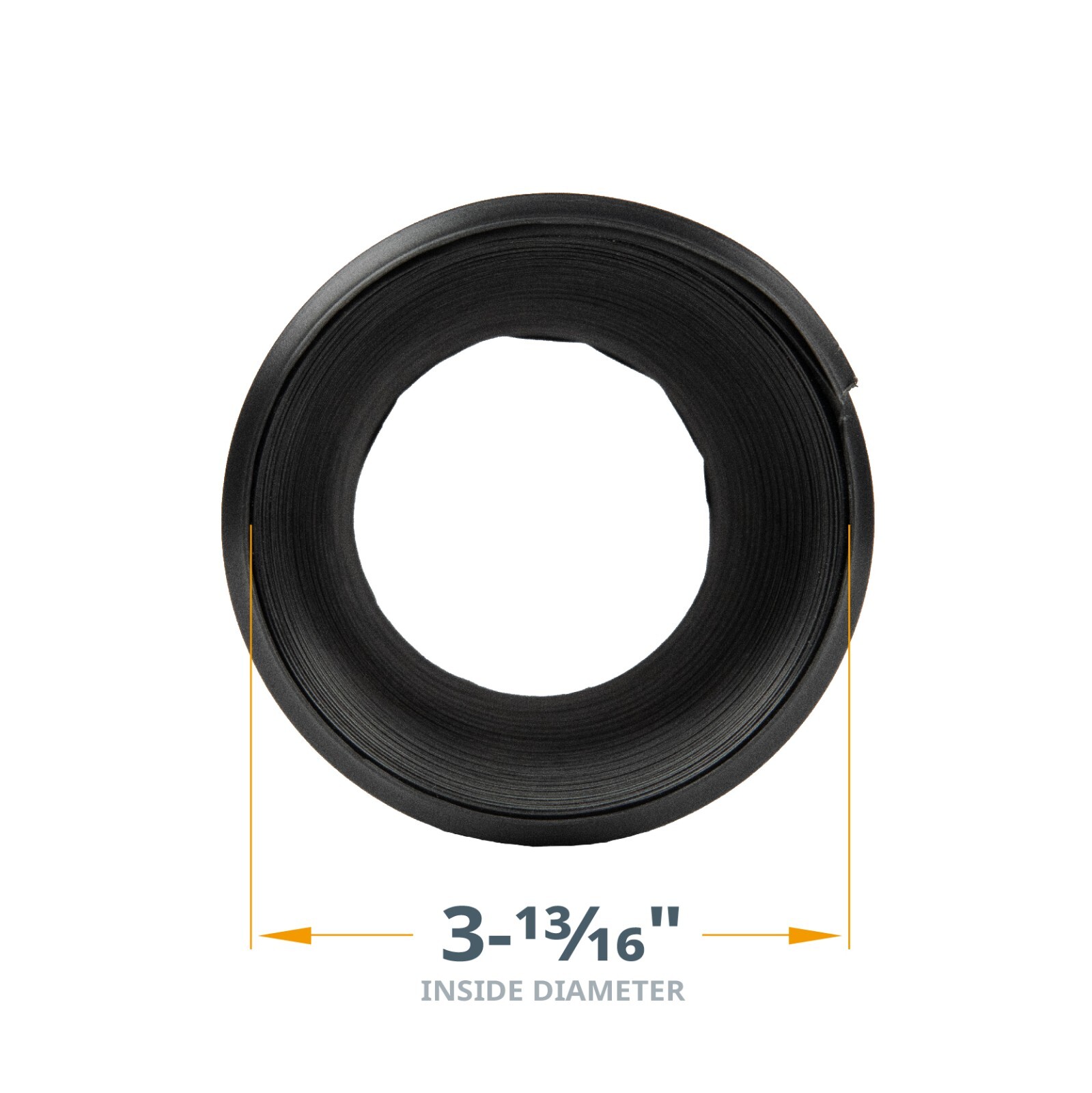 POWERTEC 4 Inch Dia. Flexible Dust Collection Hose Black (70128)