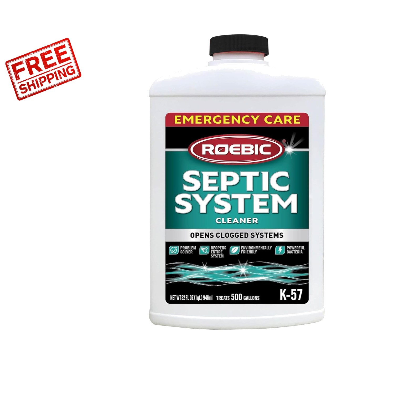 32 Fl Oz Effective Septic Treatment – Biodegradable, Clog Prevention & Easy Use