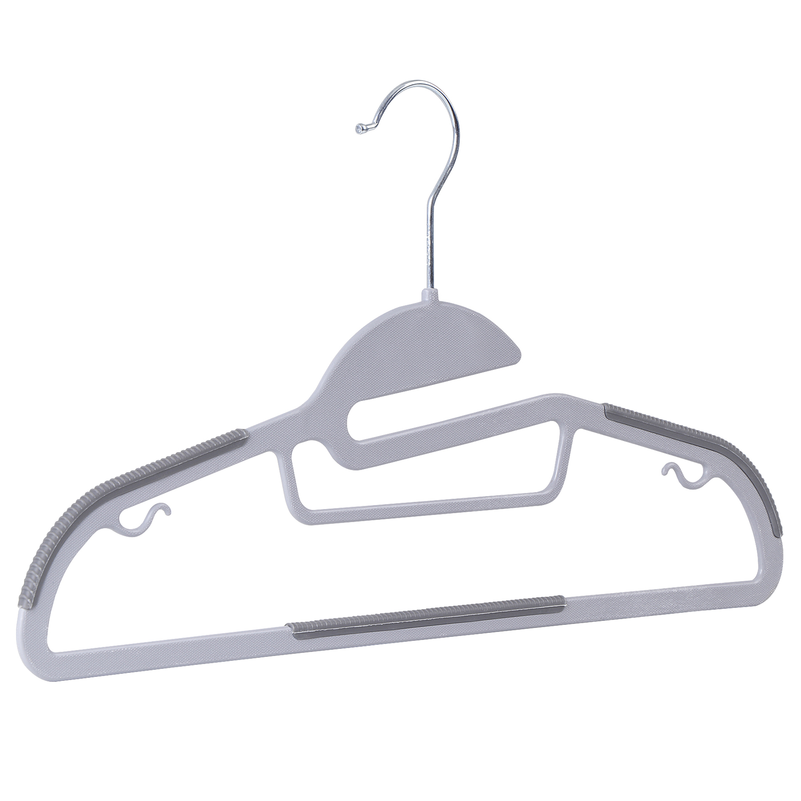 50 Pack Plastic Hangers Heavy Duty Non-Slip Clothes Hangers w/360° Swivel Hook