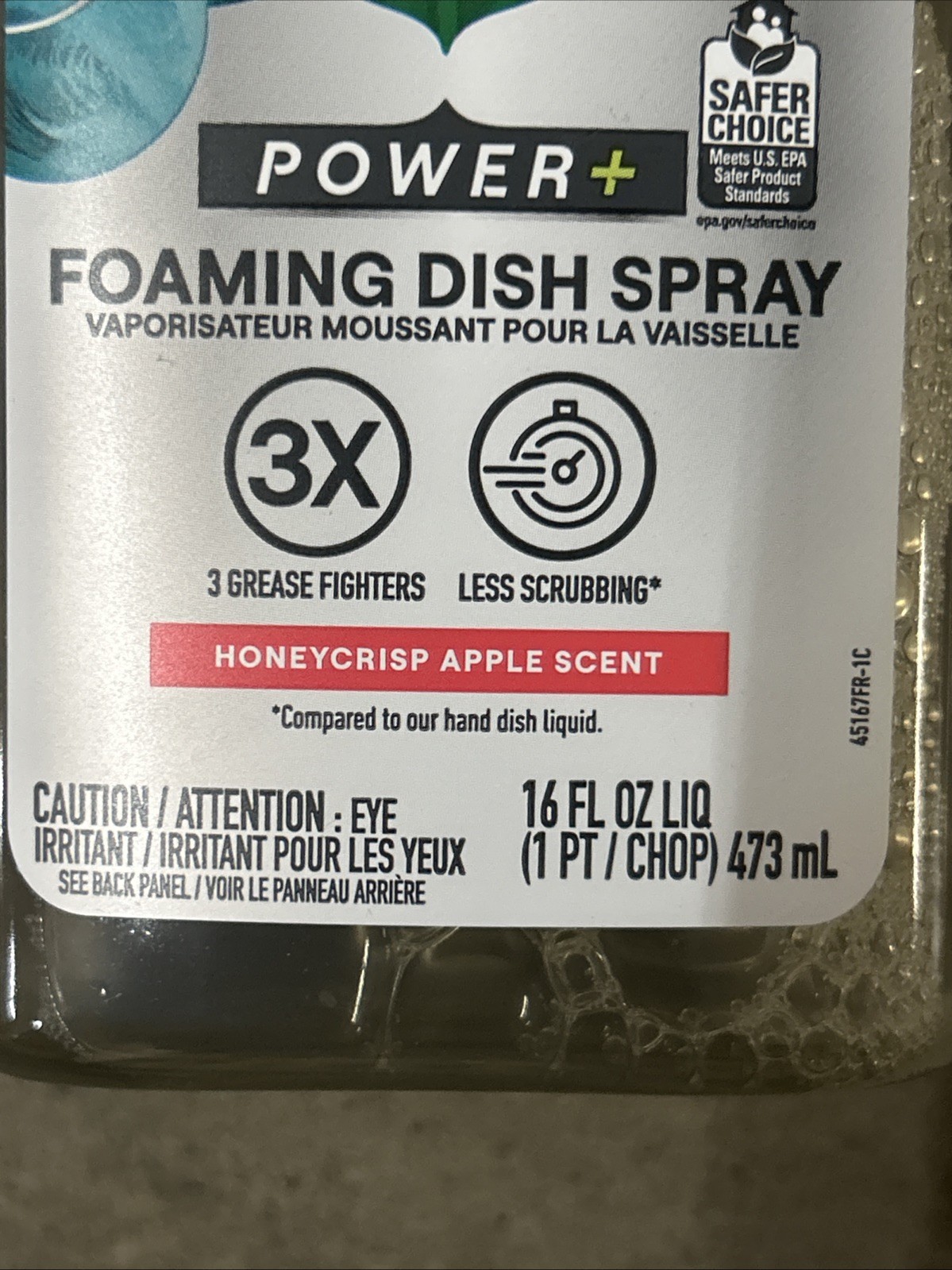 Seventh Generation Foaming Dish Spray, Honey Crisp Apple 16 Fl Oz (Pack of 2)
