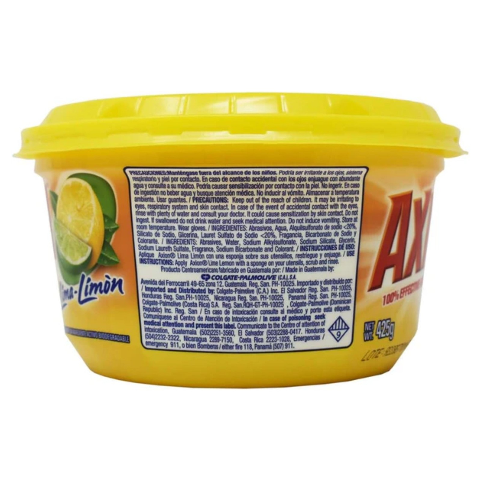 Axion Lime Lemon 100% Grease Stripper – Dishwashing Paste, 15oz.