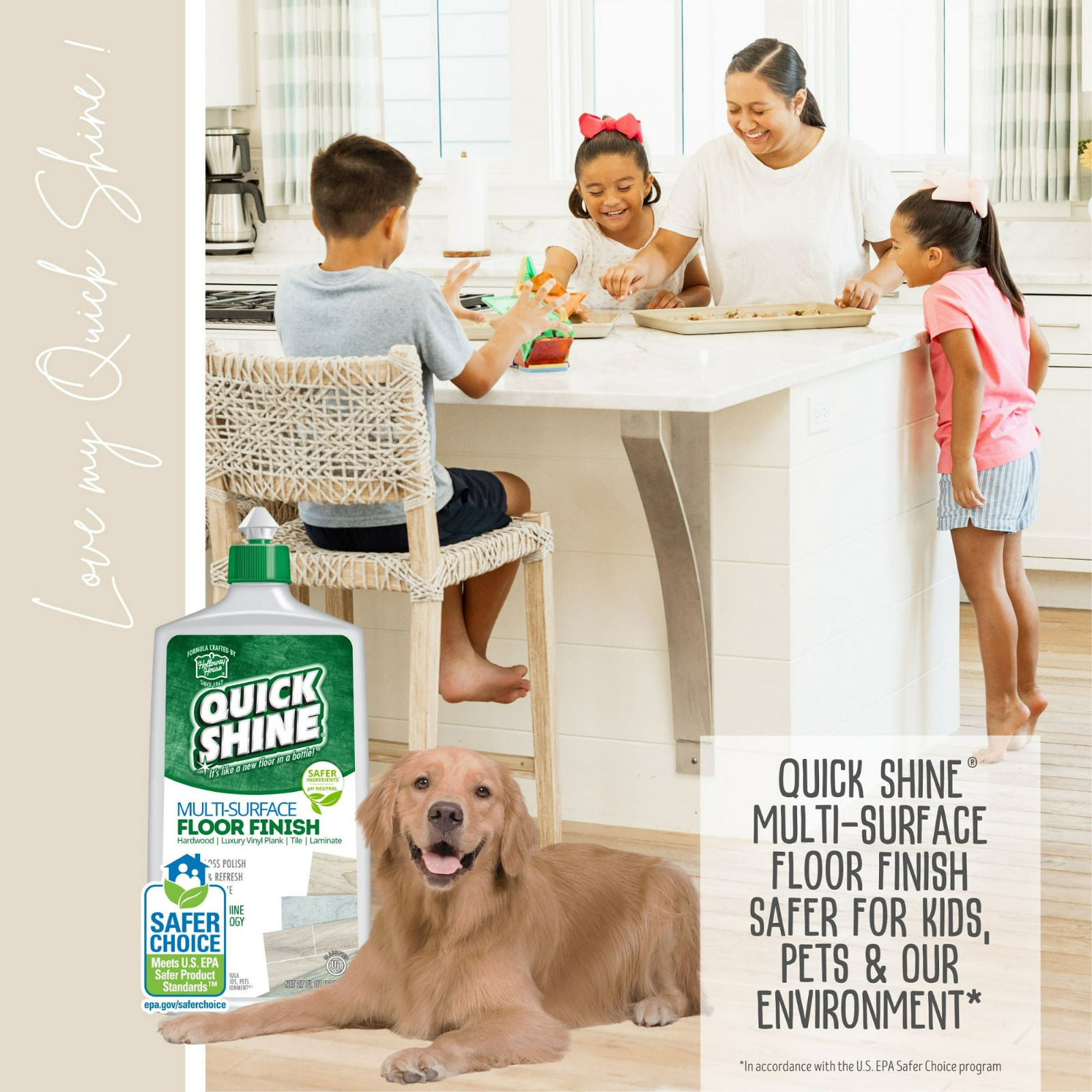 Multi-Surface Floor Finish, 27 Fl. Oz., Cleaner & Polish (2 Pack)