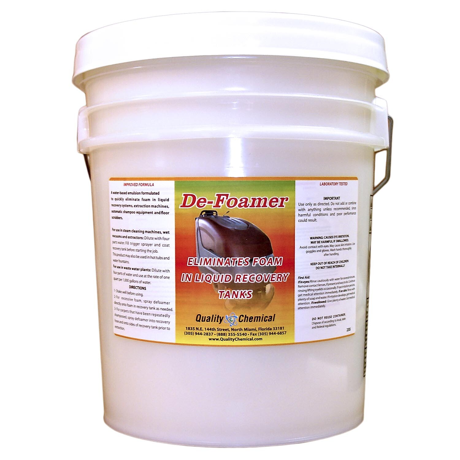 Defoamer – Instantly removes foam from Hot Tubs – 5 gallon pail