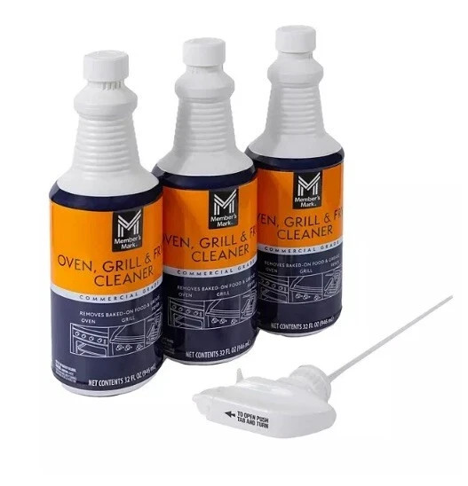 3 PK Restaurant Commercial Oven, Grill and Fryer Cleaner 32 oz. Member Mark