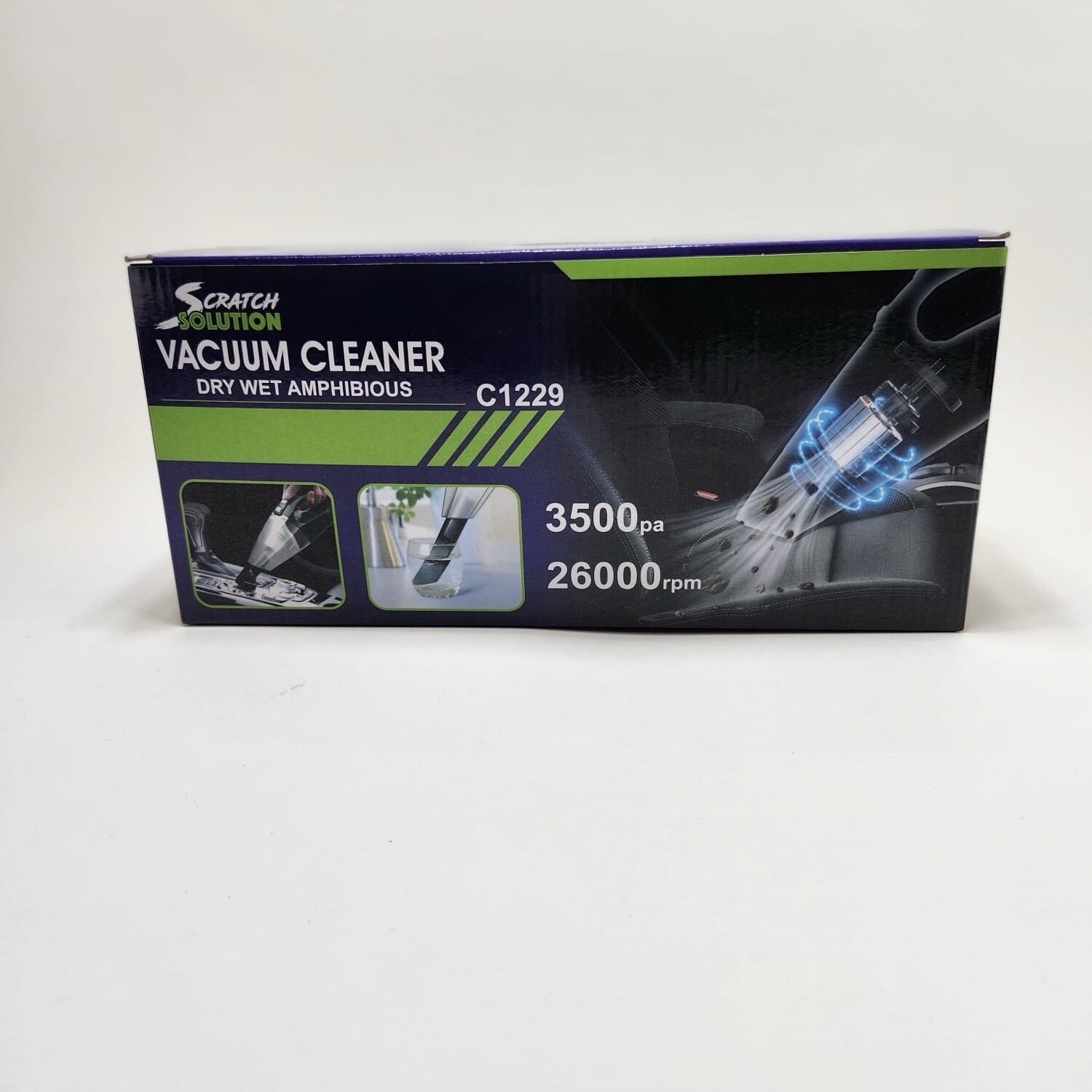 Cordless Vacuum Cleaner for Car – 3500 PA Suction Power with 80 W DC – 12V (A16)