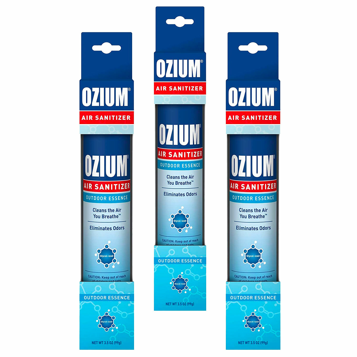 Ozium Air Cleaner 3.5 oz Spray, Outdoor Essence Scent (3-PACK)